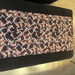 NEW! Football Print Fabric Table Runner